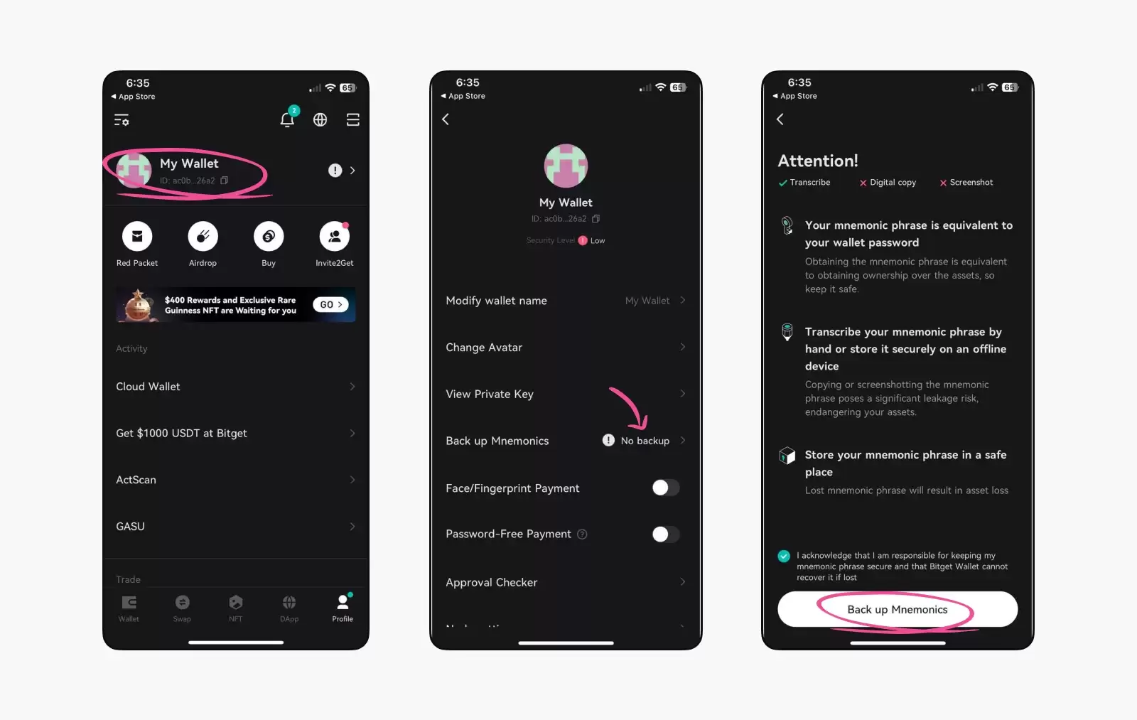 创建你的第一个wallet image 3