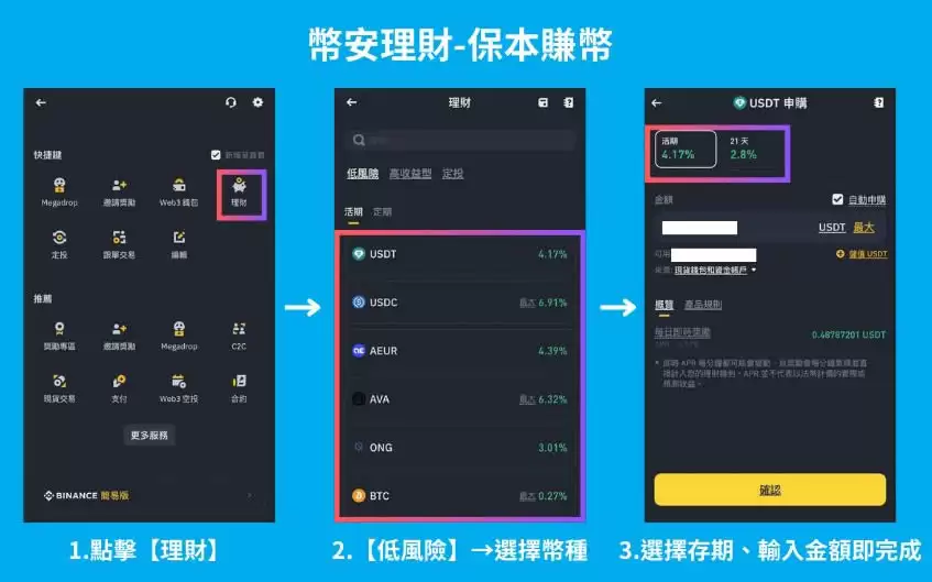 币安怎么理财？6种币安理财产品的特色与风险全攻略