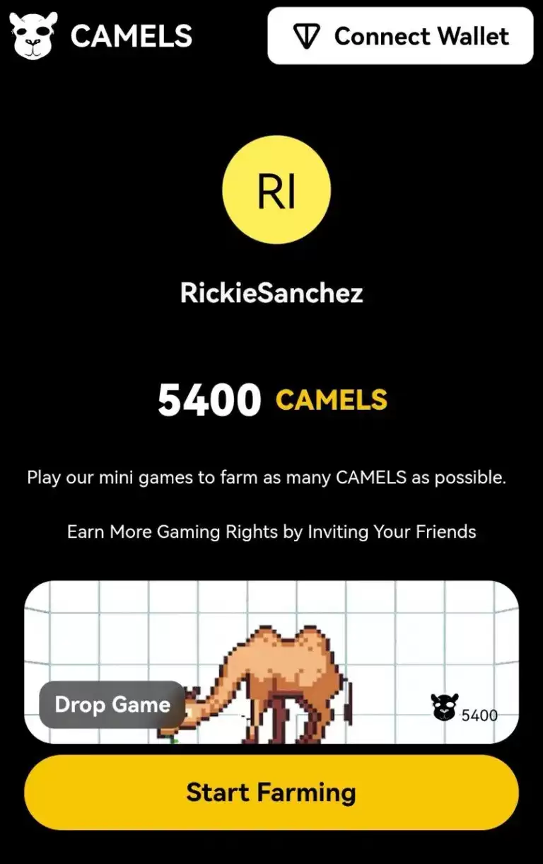 骆驼空投指南:如何领取您的$CAMELS代币