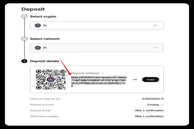Pi币交易最关键步骤：查找钱包地址
