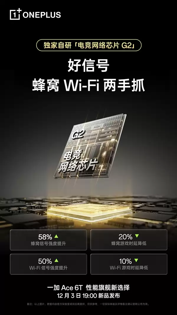 一加Ace 6T独家搭载电竞三芯:真正做到持久流畅 全程满帧