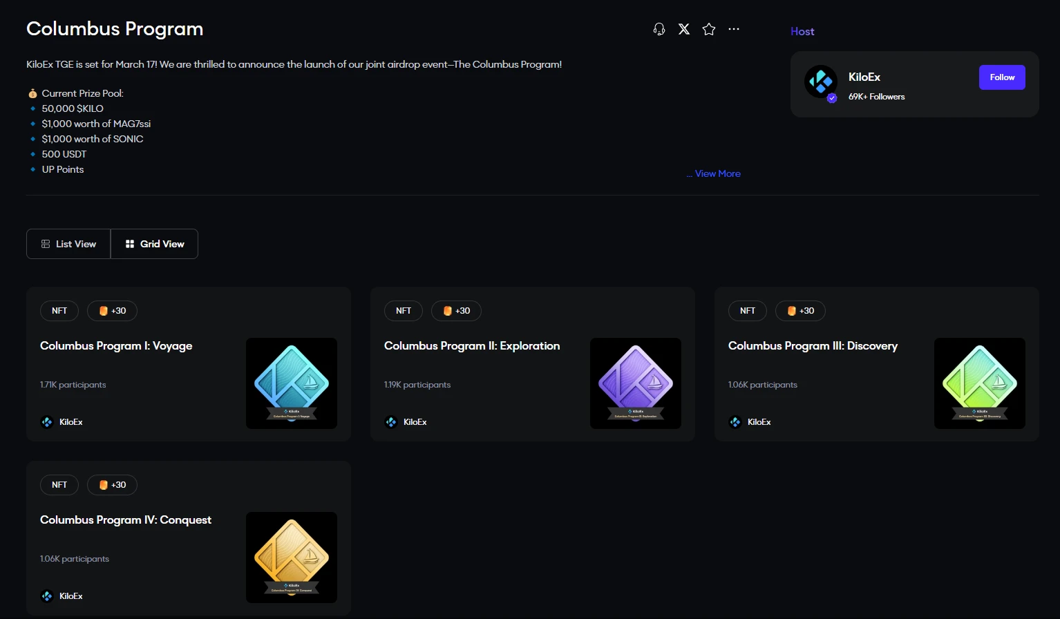 KiloEx发币在即,如何博取空投?