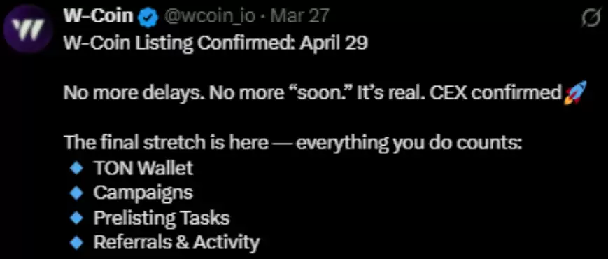 W Coin白皮书已发布:WCOIN上市日期预计价格是多少?