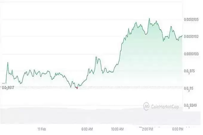 2025年2月PEPE币价格走势