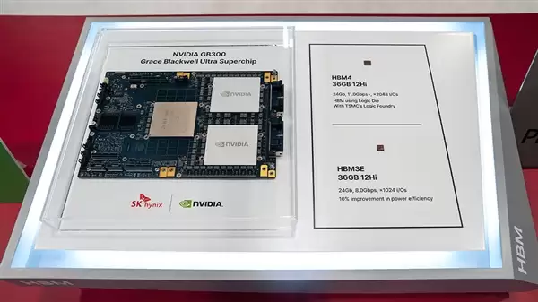 SK海力士展示全球首个HBM4内存：单颗36GB 带宽飙升近3倍