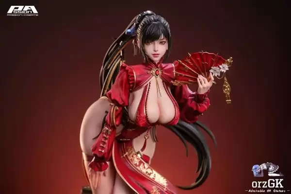 《剑星》女主全新雕像公开 身穿红色旗袍很性感