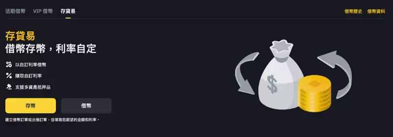 币安存贷易是什么,怎么操作?跟USDT定活期理财有什么不同?