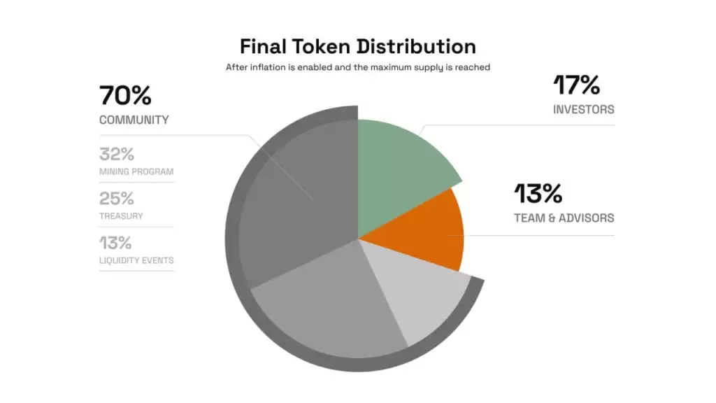 最终代币分配比例