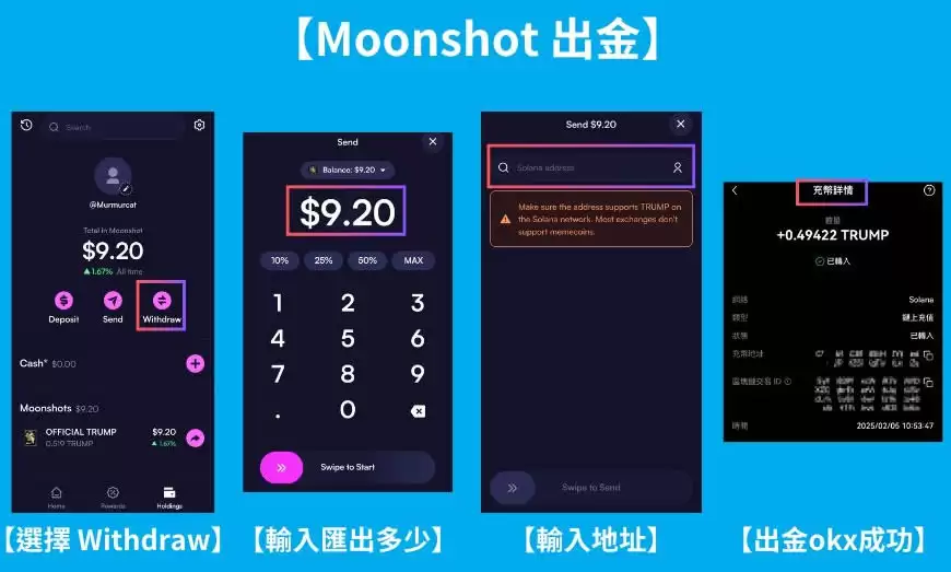 Moonshot交易平台教学:下载、注册、充值、购买、出金全解析