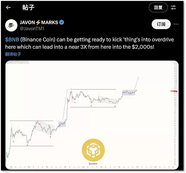 币安币价格预测:2025年BNB暴涨到1986美元?为什么?