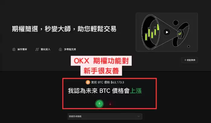 比特币期权是什么?操作教学、设定,手把手教你操作OKX比特币期权