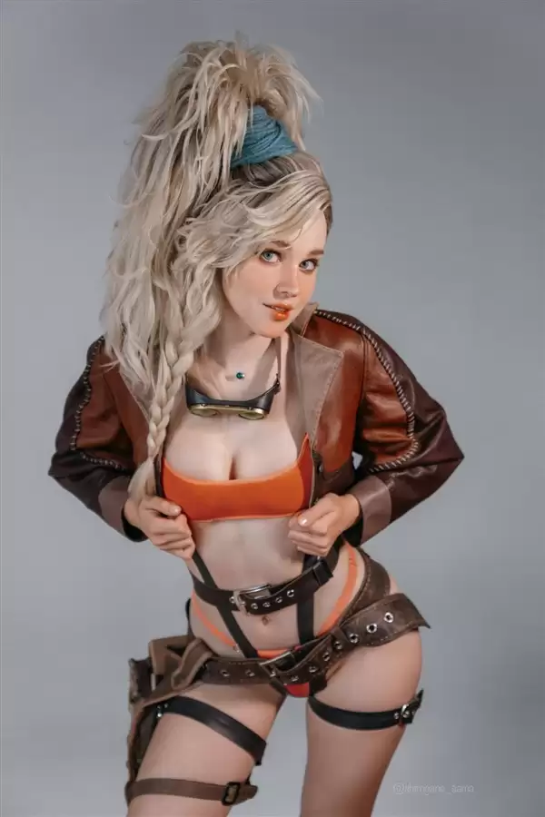 确实火热！ 毛妹cos《怪物猎人：荒野》杰玛