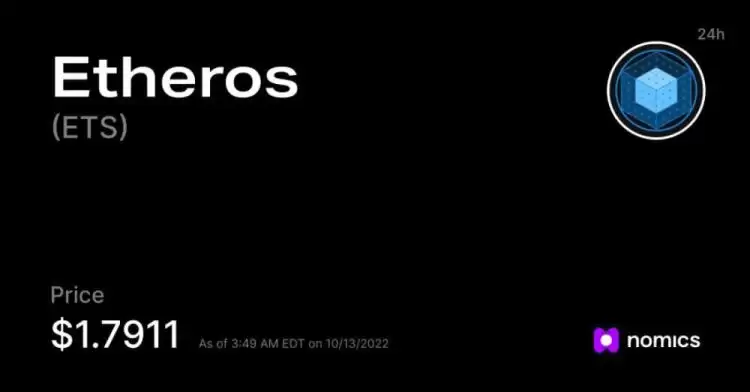 ETS币当前价格走势图