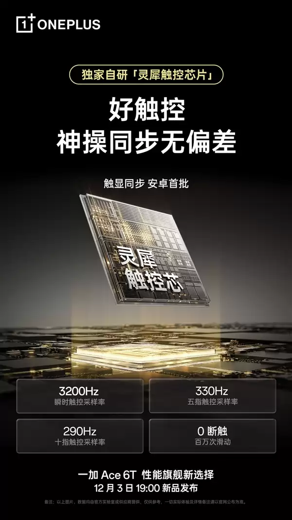 一加Ace 6T独家搭载电竞三芯:真正做到持久流畅 全程满帧