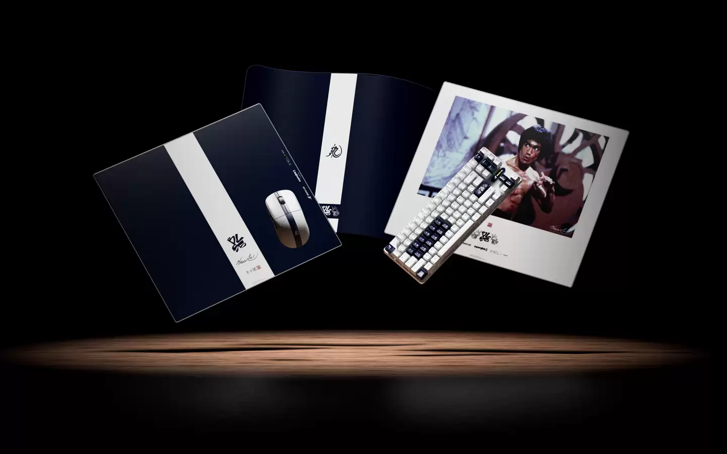 Pulsar 派世推出李小龙诞辰 85 周年纪念系列外设,蓝白配色