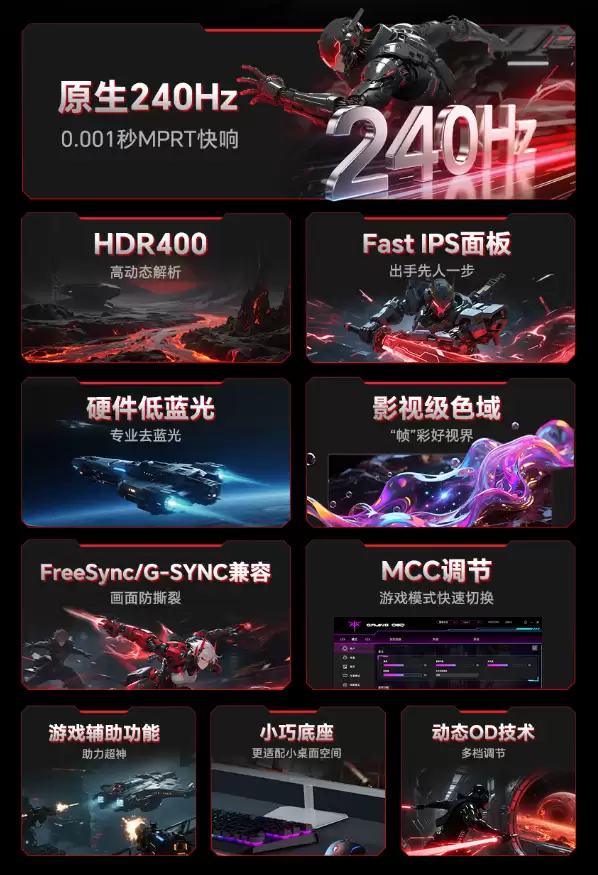 559 元，KTC 推出 23.8 英寸 240Hz 白色显示器“H24F7”