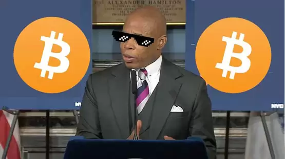 美国纽约市长Eric Adams：拿比特币薪水被笑 现在轮到你们羡慕了