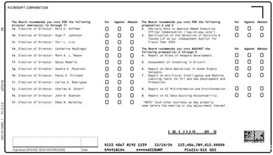 微軟股東大會將表決比特幣投資提案：建議將總資產1%投資BTC