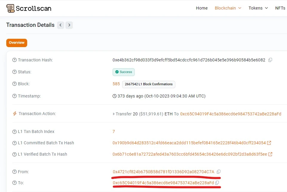 Scroll空投前夕,深扒Scroll团队地址都有多少积分?