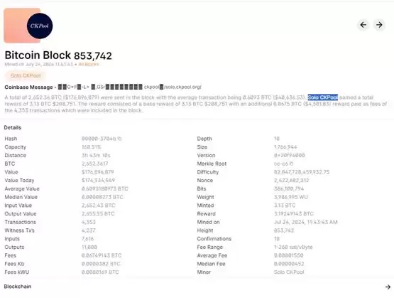手掌大比特币微型矿机Bitaxe挖出650万元BTC！中奖几率仅110亿分之1