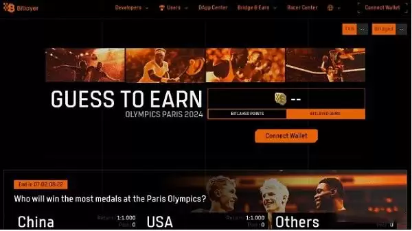 Bitlayer猜奥运领空投:如何让手里的Bitlayer积分和宝石翻5倍?