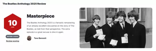 披头士精选辑2025获IGN满分：视听重塑的传奇之旅