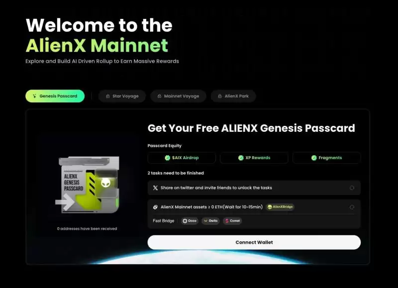 如何一鱼多吃玩赚ALIENX主网AlienX Park空投活动？