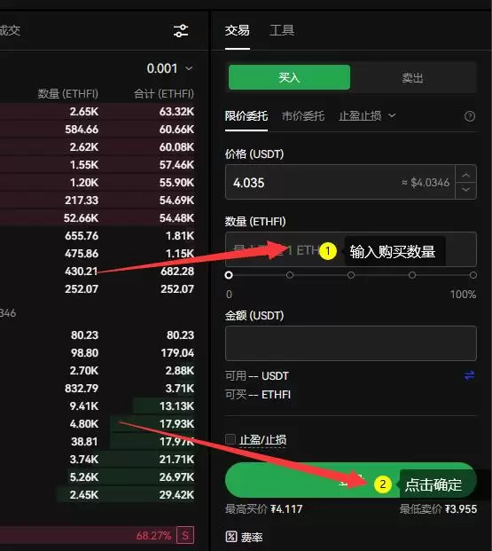 ETHFI币购买完成