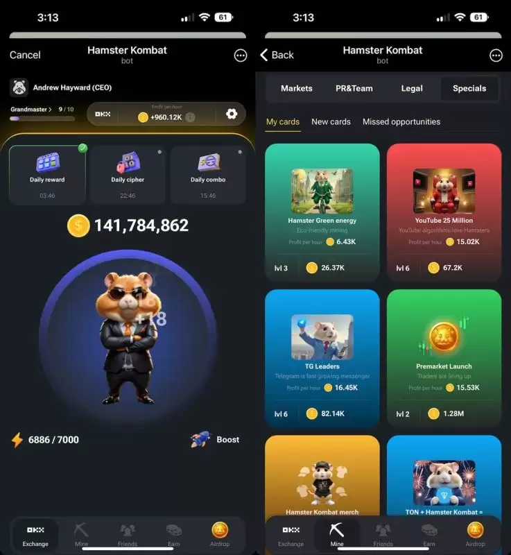 什么是Hamster Kombat(仓鼠快打)?Telegram加密游戏和空投