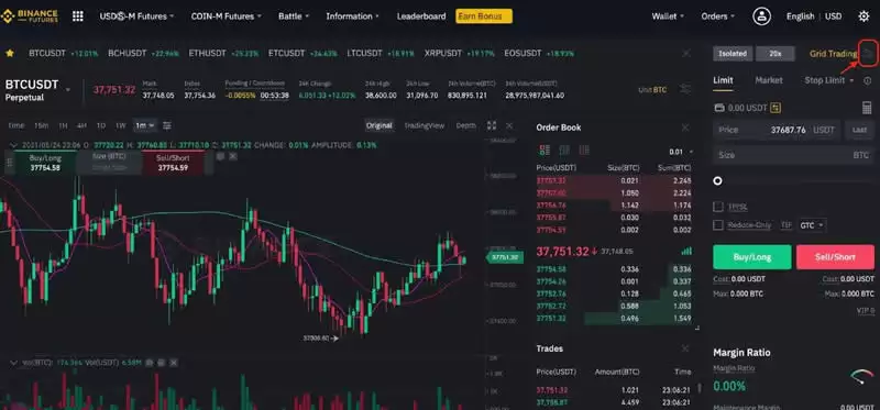 币安冷静期设置界面