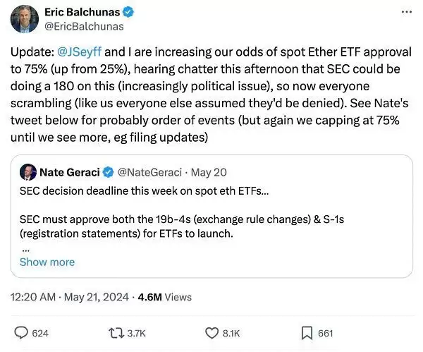 以太坊现货ETF通过后对山寨币有什么影响?