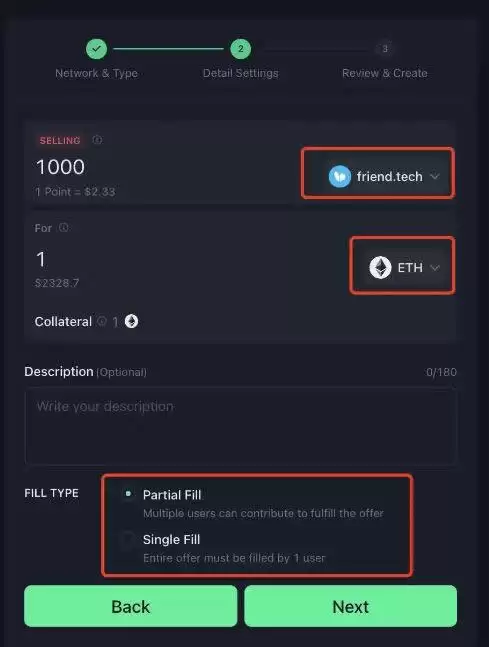 Whales Market交易流程第二步