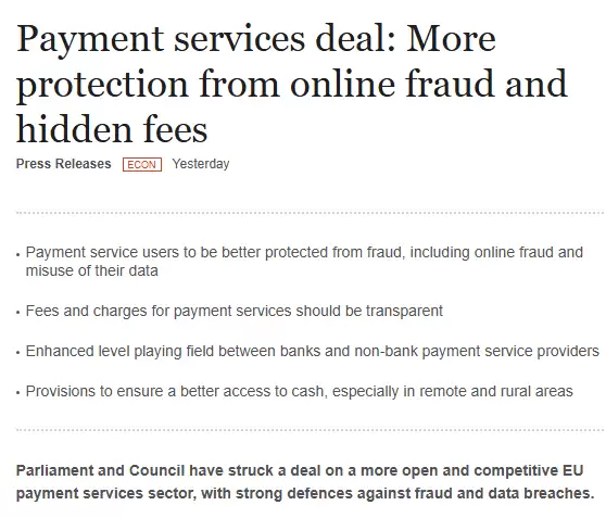 欧盟新规:网络平台与支付商须承担更严格反诈责任,受害消费者可获得赔偿