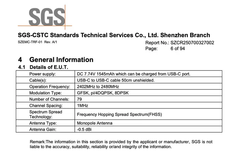 大疆 Pocket 4 云台相机认证曝光:额定 1545mAh 电池,较前代多约 20%
