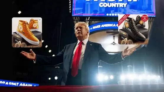 特朗普比特币鞋三小时内销售一空!eBay上更因此出现炒鞋