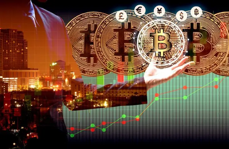 比特币和纳斯达克指数关系图