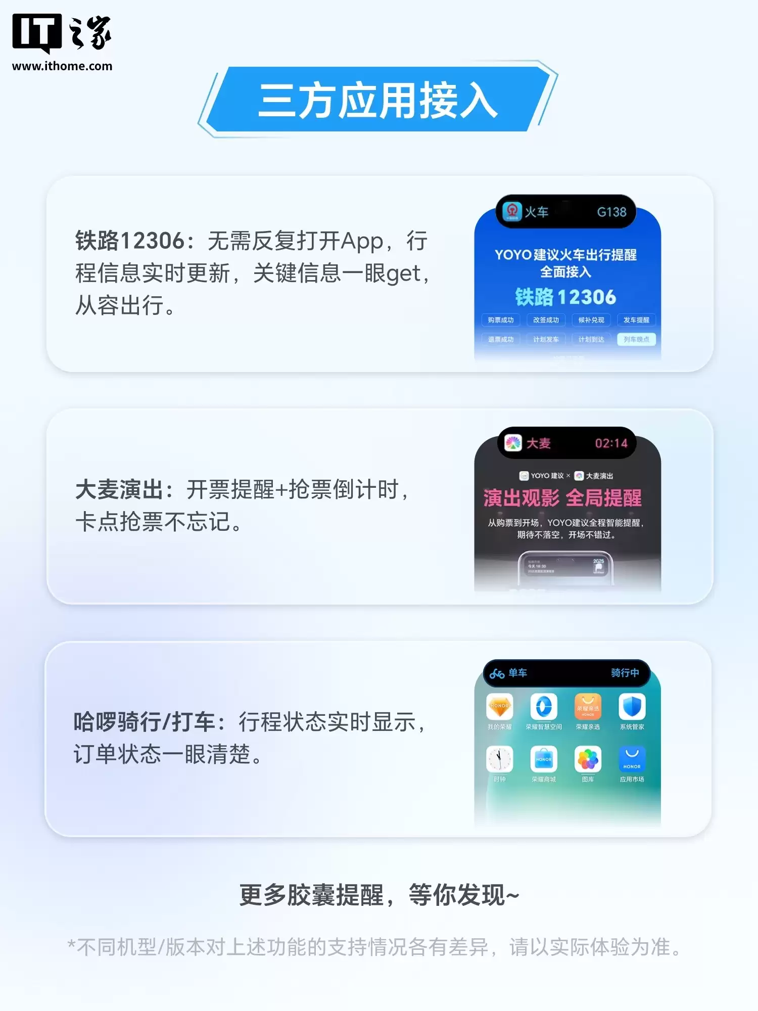 荣耀 MagicOS 10 灵洞胶囊覆盖场景公布,含充电、人脸识别、NFC刷卡等