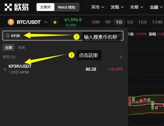 KP3R币交易界面展示