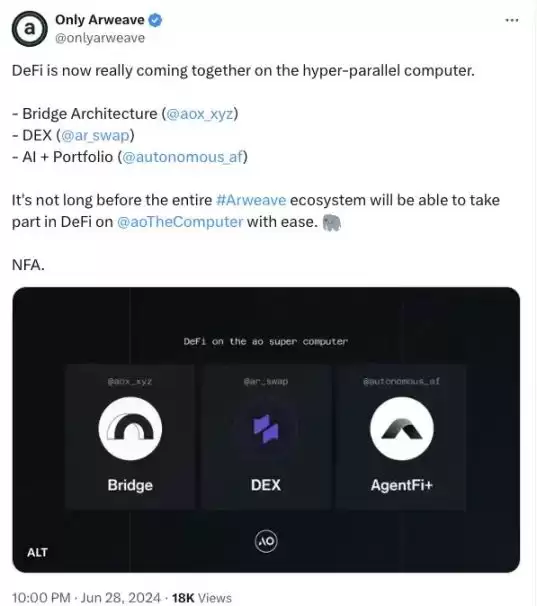 盘点Arweave新链AO上值得关注的10个新项目