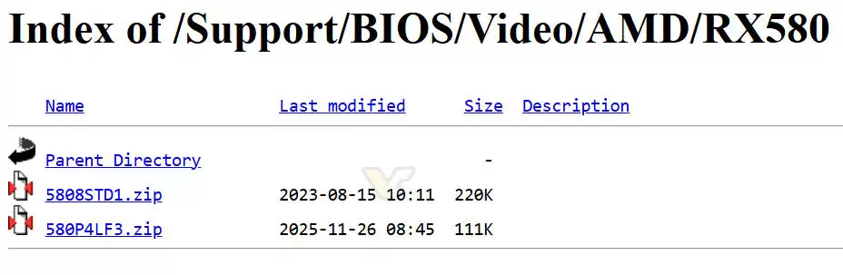 七年老将仍有新固件,讯景为Radeon RX 580 GTS XXX Edition 4GB 显 卡更新 BIOS