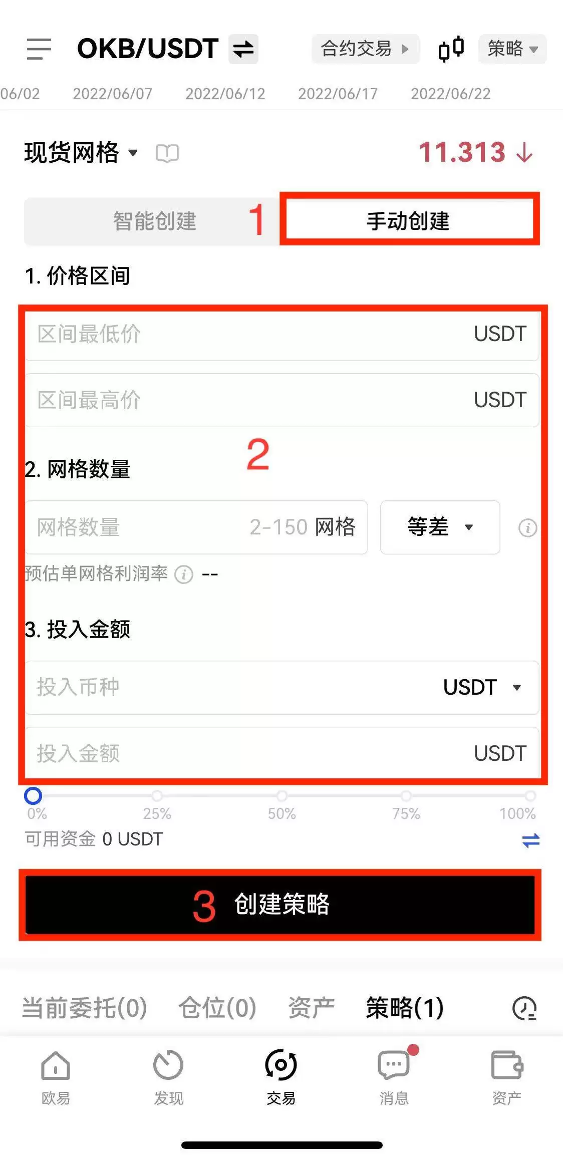 网格策略手动创建步骤1