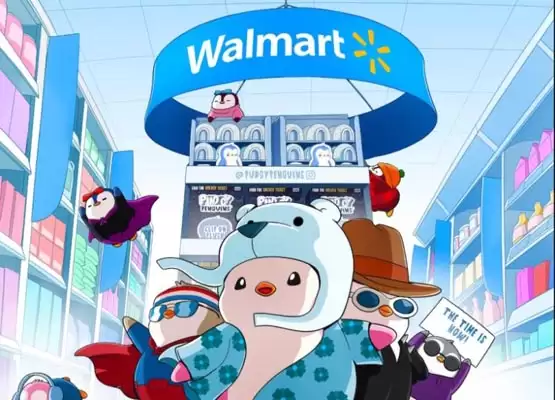 Pudgy Penguins覆盖3100家Walmart!地板价接近20ETH
