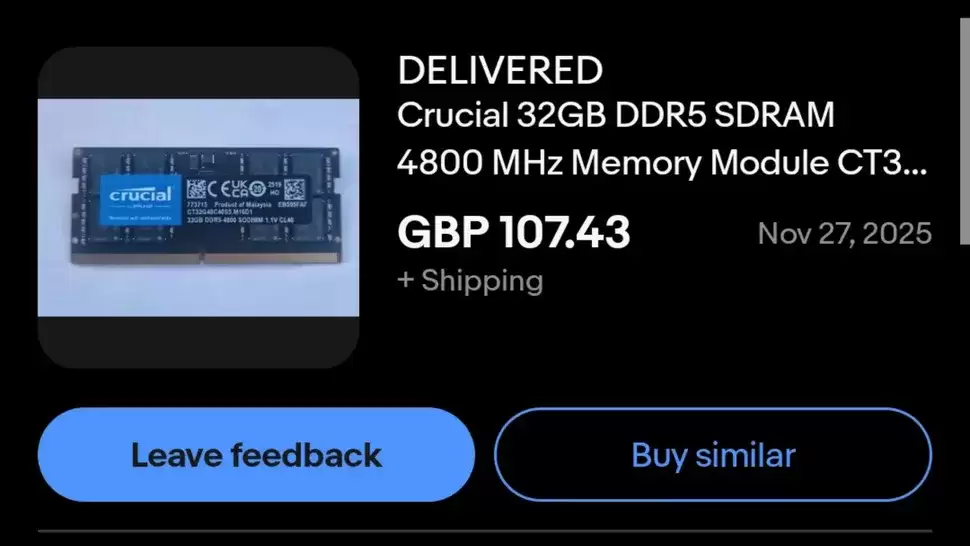 内存条快递签收成空包，消费者维权难