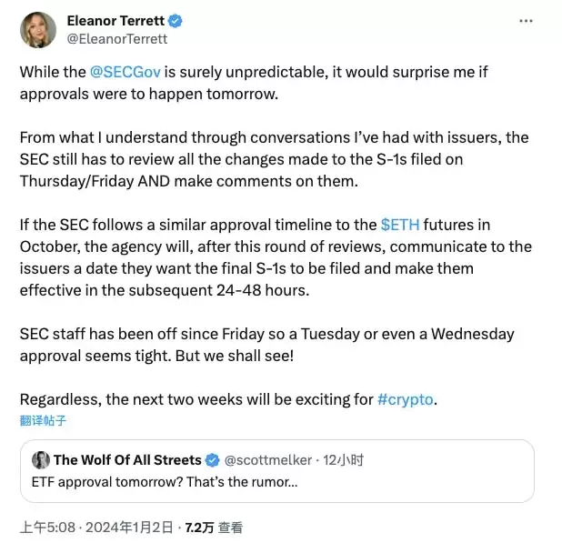 ETF审批关口临近,BTC一夜大涨突破4.5万美元