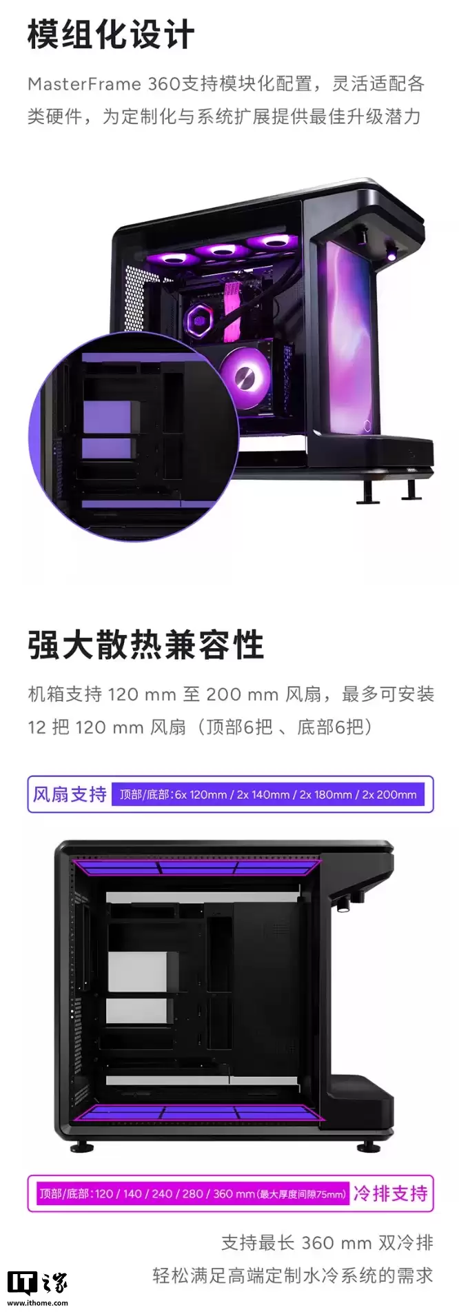 酷冷至尊 MF360 机箱上市：搭载 360° 全景玻璃、手办展示区配备 15.6 英寸 LCD 前屏，首发 1999 元起