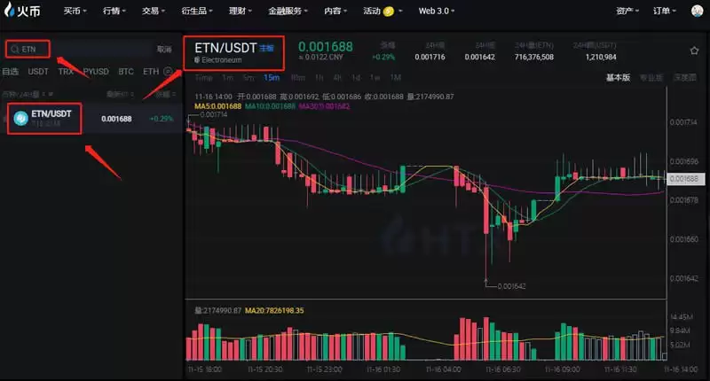 ETN币在哪里购买？ETN币买卖交易操作教程