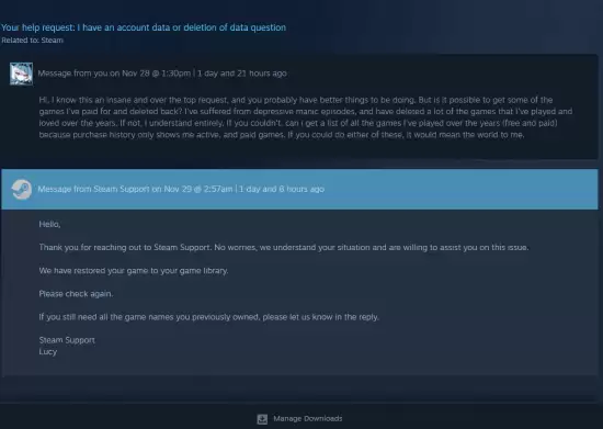 玩家误删珍藏游戏 客服温情相助挽回 digital memories