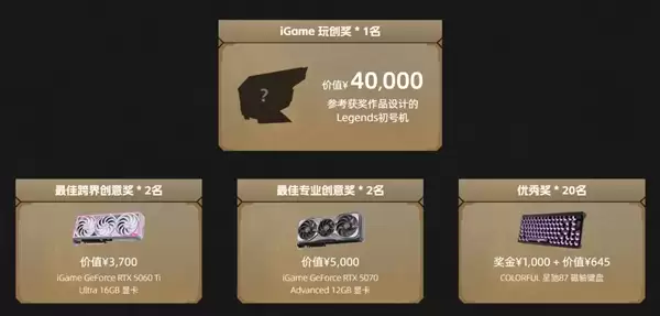 七彩虹首届Legends主机概念设计大赛正式启动!可赢价值上万定制主机