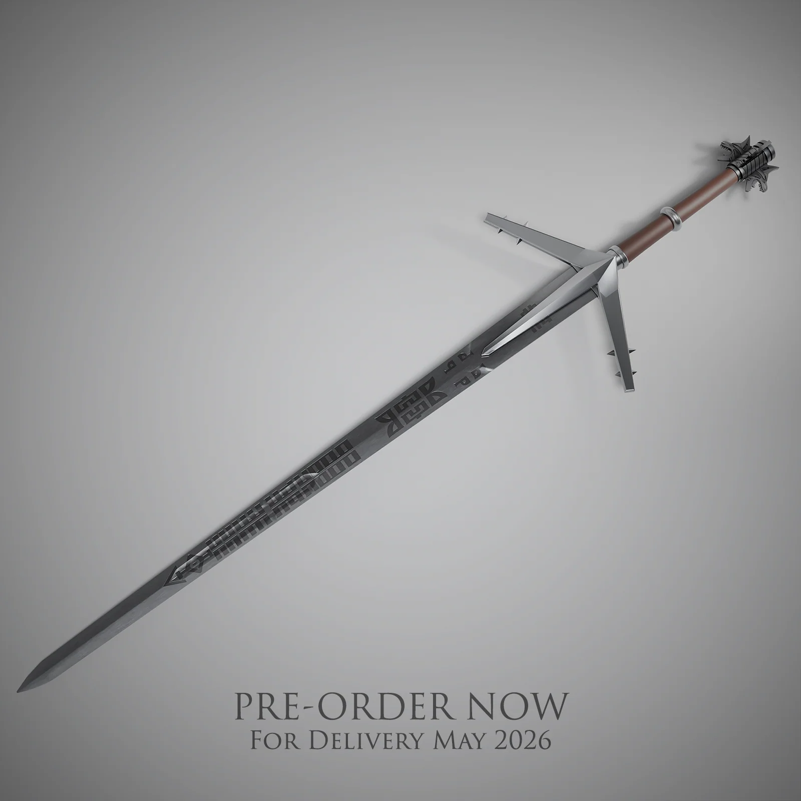 完美再现!《巫师3》传奇银剑实物复刻版开放预订