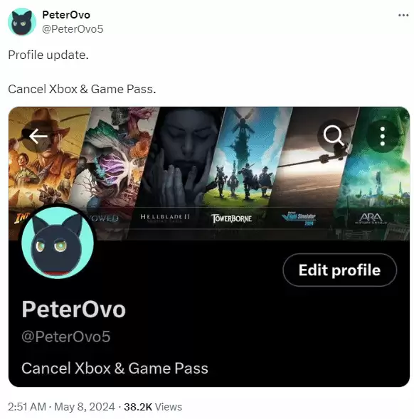 Xbox博主抵制XGP转向PC/PS平台